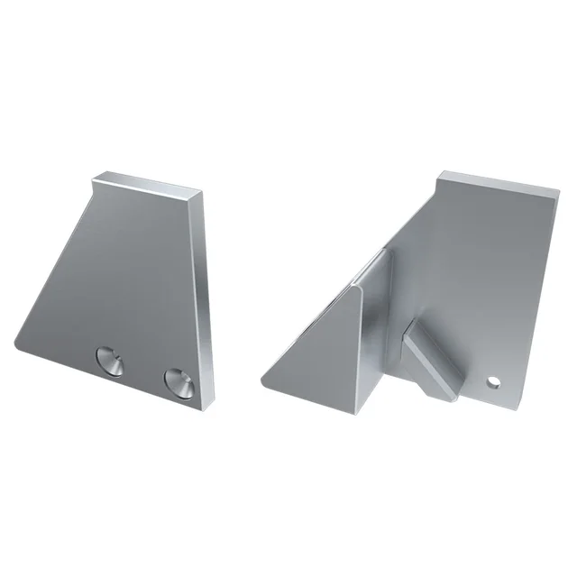Заглушка для ALM-GLASS-10 с опорой правая глухая (Arlight, Алюминий), артикул 026739
