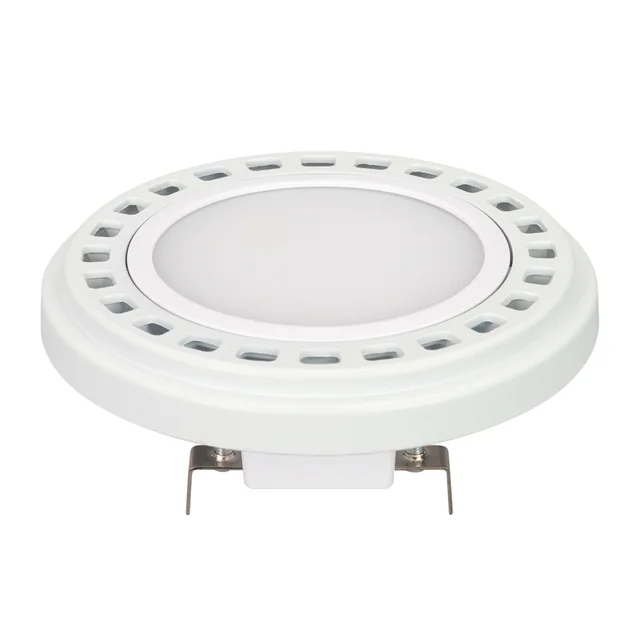 Лампа AR111-UNIT-G53-12W- Warm3000 (WH, 120 deg, 12V) (Arlight, Металл), артикул 026887