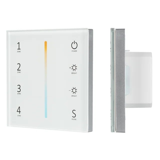 Панель Sens SMART-P38-MIX White (230V, 4 зоны, 2.4G) (Arlight, IP20 Пластик, 5 лет), артикул 027118