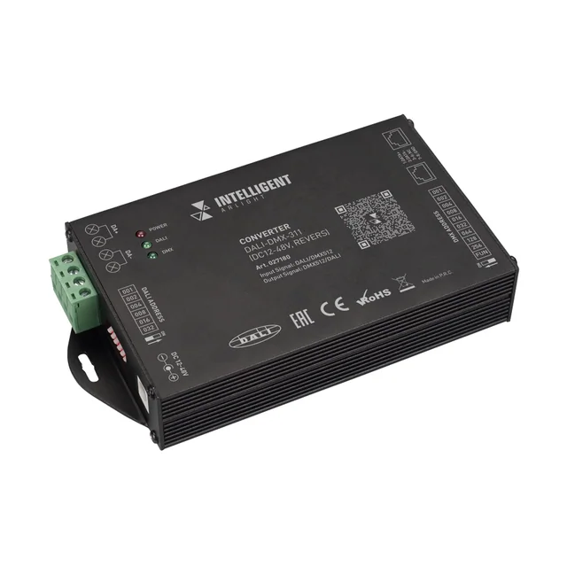 INTELLIGENT ARLIGHT Конвертер DALI-DMX-311(DC12-48V, REVERS) (IARL, -), артикул 027180