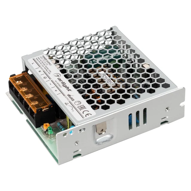 Блок питания ARS-75-24-FA (24V, 3.2A, 77W) (Arlight, IP20 Сетка, 3 года), артикул 027326(1)