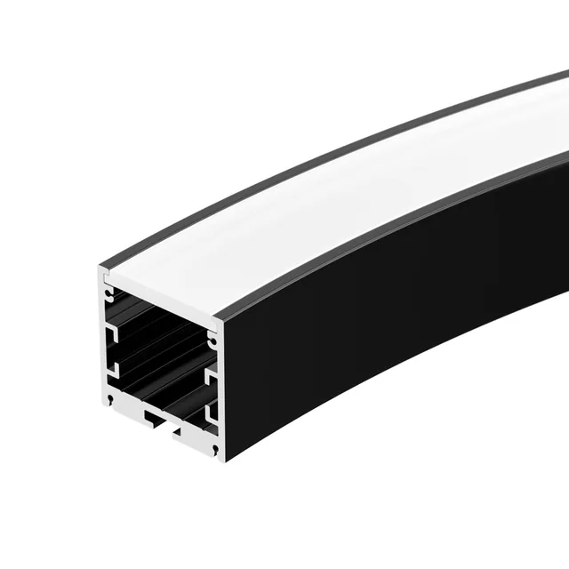 Профиль SL-ARC-3535-D800-A90 BLACK (630мм, дуга 1 из 4) (Arlight, Алюминий), артикул 027638