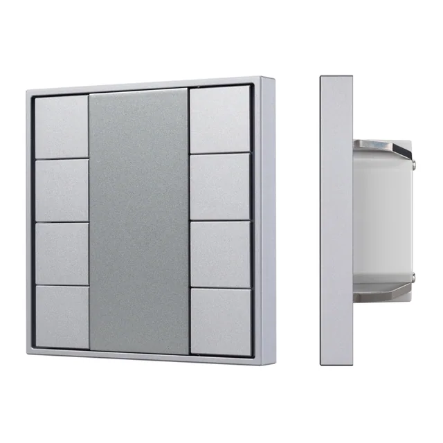 INTELLIGENT ARLIGHT Панель KNX-223-8-GREY (BUS) (IARL, IP20 Металл, 3 года), артикул 027962