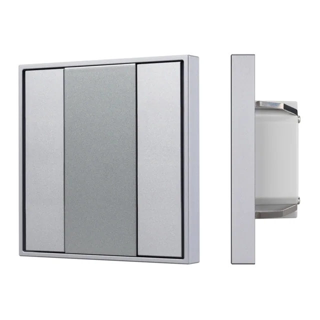INTELLIGENT ARLIGHT Панель KNX-223-2-GREY (BUS) (IARL, IP20 Металл, 3 года), артикул 027963
