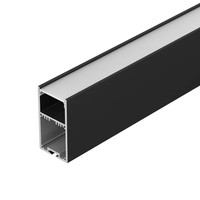 Профиль с экраном SL-LINE-3667-2500 BLACK+OPAL (Arlight, Алюминий), артикул 027987