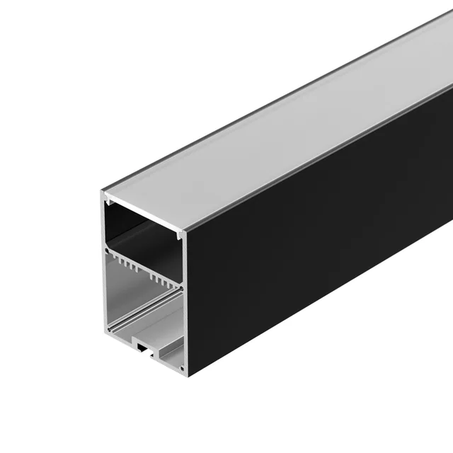 Профиль с экраном SL-LINE-4970-2500 BLACK+OPAL (Arlight, Алюминий), артикул 027989