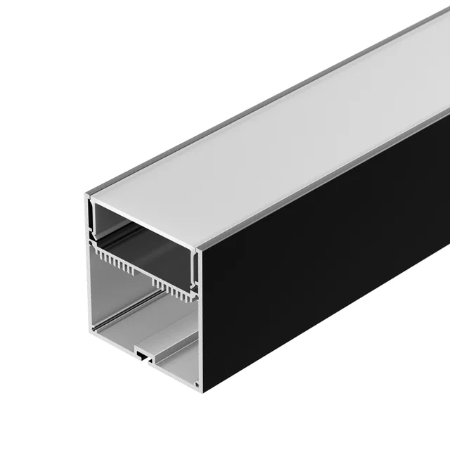 Профиль с экраном SL-LINE-7477-2500 BLACK+OPAL (Arlight, Алюминий), артикул 027991