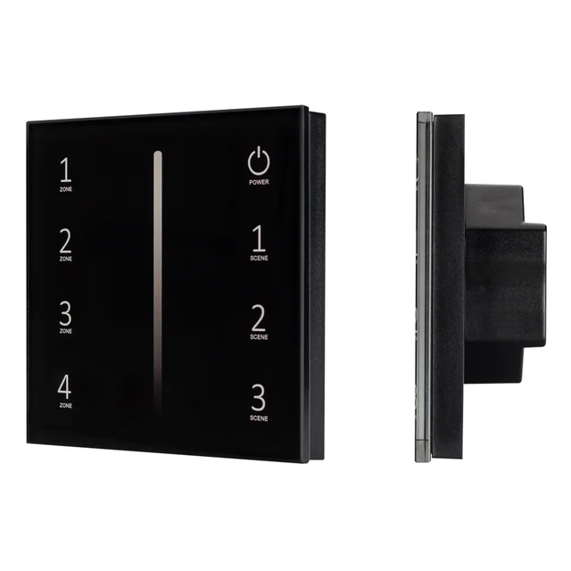 Панель SMART-P34-DIM-IN Black (230V, 0-10V, Sens, 2.4G) (Arlight, IP20 Пластик, 5 лет), артикул 028112