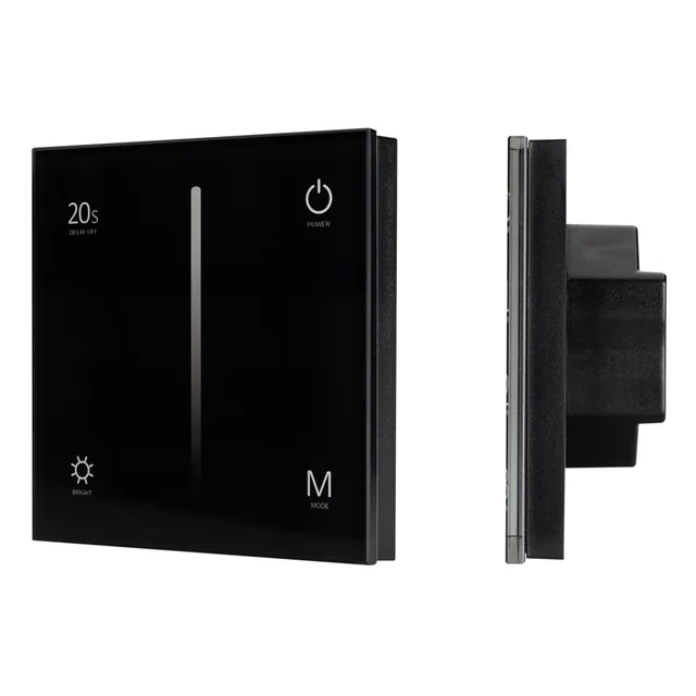 Панель SMART-P35-DIM-IN Black (230V, 0-10V, Sens, 2.4G) (Arlight, IP20 Пластик, 5 лет), артикул 028113