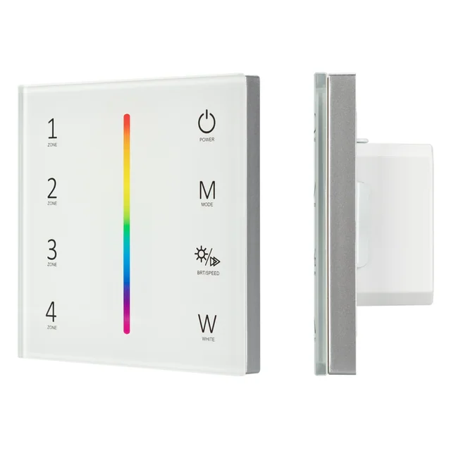 Панель Sens SMART-P45-RGBW White (230V, 4 зоны, 2.4G) (Arlight, IP20 Пластик, 5 лет), артикул 028140