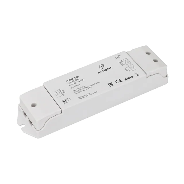 Усилитель SMART-DIM (12-24V, 1x15A) (Arlight, IP20 Пластик, 5 лет), артикул 028142