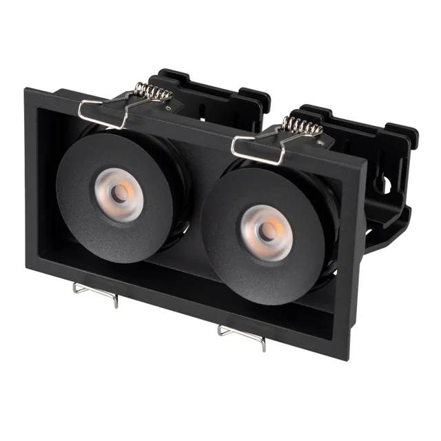 Светильник CL-SIMPLE-S148x80-2x9W Warm3000 (BK, 45 deg) (Arlight, IP20 Металл, 3 года), артикул 028151