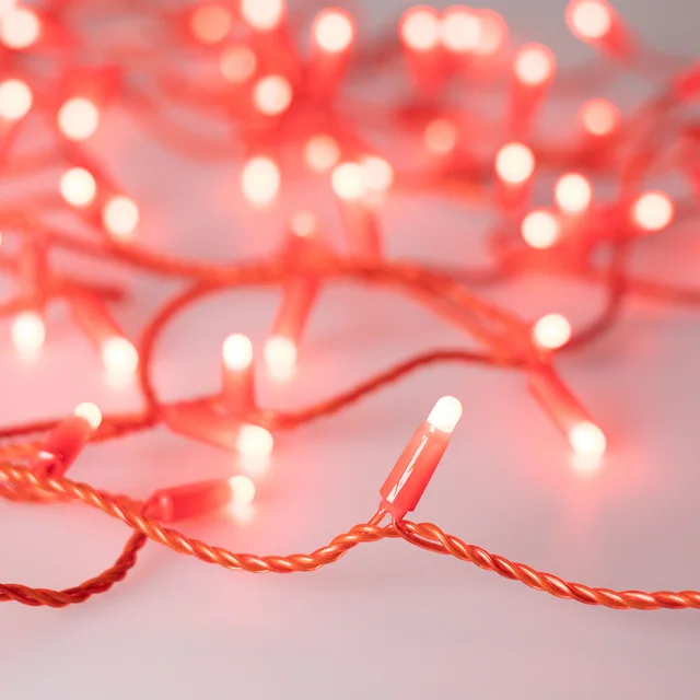 Светодиодная гирлянда ARD-STRING-CLASSIC-10000-RED-100LED-MILK-STD Red (230V, 7W) (Ardecoled, IP65, 1 год), артикул 028210