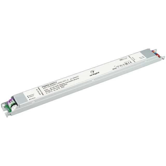 Блок питания ARV-UH24080-LONG-PFC-A (24V, 3.4A, 80W) (Arlight, IP20 Металл, 7 лет), артикул 028359(1)