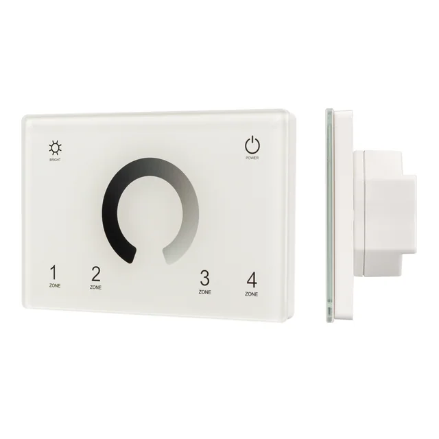 Панель Sens SMART-P79-DIM White (230V, 4 зоны, 2.4G) (Arlight, IP20 Пластик, 5 лет), артикул 028398