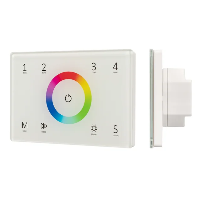Панель Sens SMART-P83-RGB White (230V, 4 зоны, 2.4G) (Arlight, IP20 Пластик, 5 лет), артикул 028402