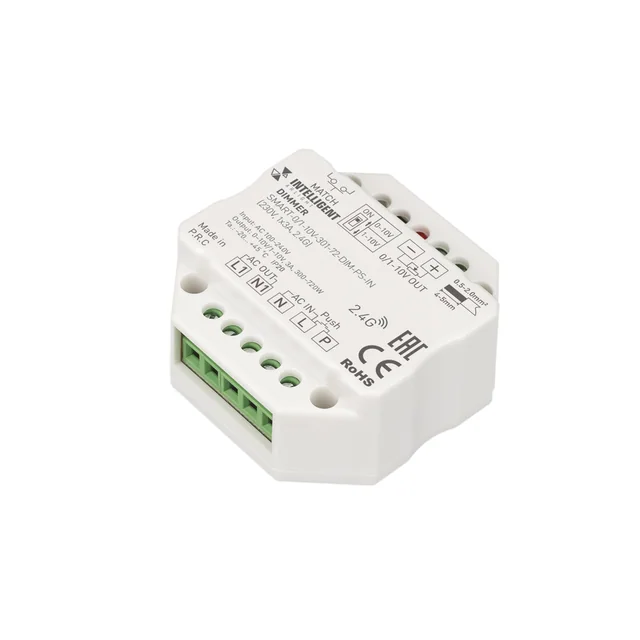 INTELLIGENT ARLIGHT Диммер SMART-0/1-10V-301-72-DIM-PS-IN (230V, 1x3A, 2.4G) (IARL, IP20 Пластик, 5 лет), артикул 028434(1)