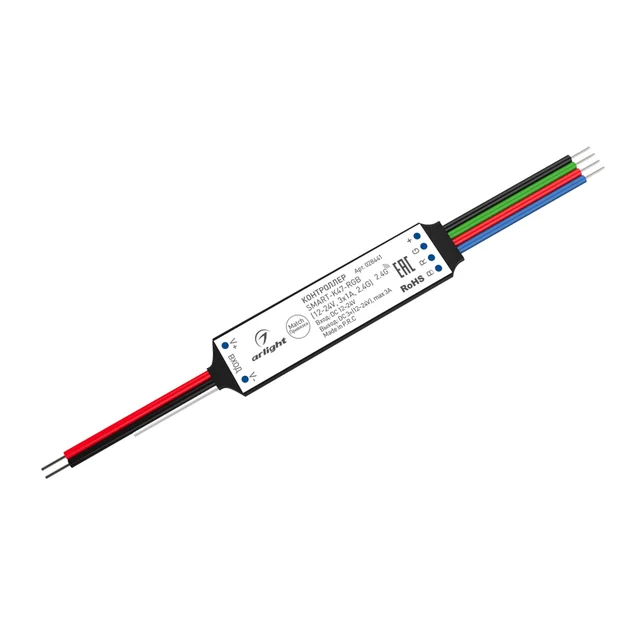 Контроллер SMART-K47-RGB (12-24V, 3x1A, 2.4G) (Arlight, IP20 Пластик, 5 лет), артикул 028441