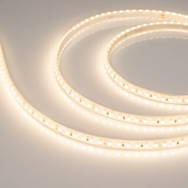 Лента герметичная RTW-PU-A120-10.5mm 24V Warm3000 (16.8 W/m, IP68, Wire 2m, 5m) (Arlight, -), артикул 029043(3)