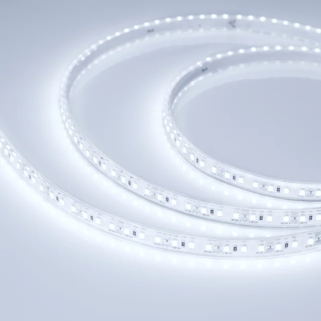 Лента герметичная RTW-PU-A120-10.5mm 12V Cool 8K (16.8 W/m, IP68, Wire 2m, 5m) (Arlight, -), артикул 029595(3)