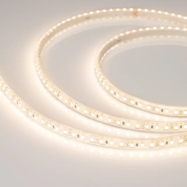 Лента герметичная RTW-PU-A120-10.5mm 12V Warm3000 (16.8 W/m, IP68, Wire 2m, 5m) (Arlight, -), артикул 029598(3)