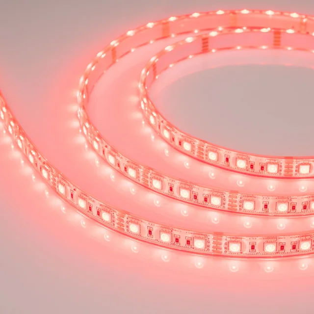 Лента герметичная RTW-PU-B60-12.5mm 12V RGB (14.4 W/m, IP68, Wire 2m, 5m) (Arlight, -), артикул 029599(3)