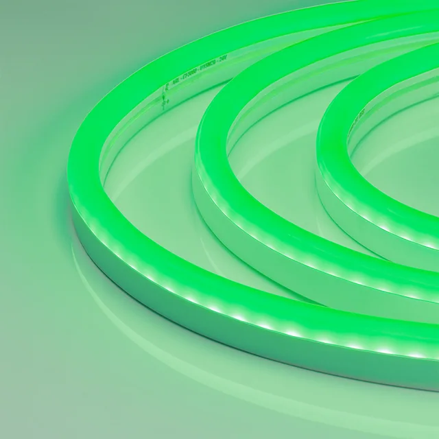 Гибкий неон ARL-NEON-2615GH-SIDE 24V Green (Arlight, 8 Вт/м, IP65), артикул 030869