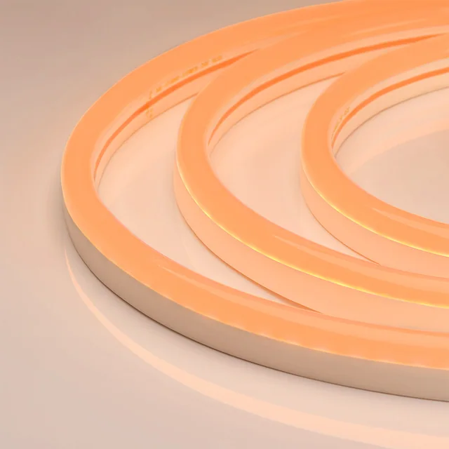 Гибкий неон ARL-NEON-2615PH-SIDE 24V Amber (Arlight, 8 Вт/м, IP65), артикул 030871