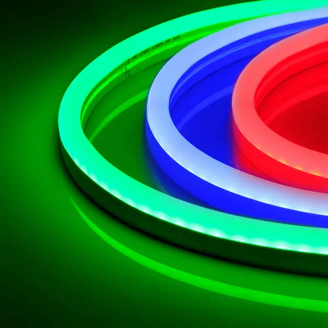 Гибкий неон ARL-NEON-2617-SIDE 24V RGB (Arlight, 8 Вт/м, IP65), артикул 030873