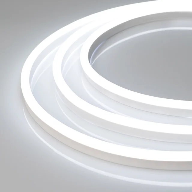 Гибкий неон ARL-NEON-1608-SIDE 24V White (Arlight, 6 Вт/м, IP65), артикул 030874