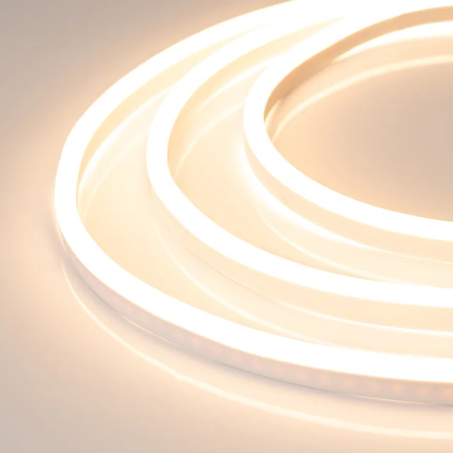 Гибкий неон ARL-NEON-1608-SIDE 24V Warm (Arlight, 6 Вт/м, IP65), артикул 030876