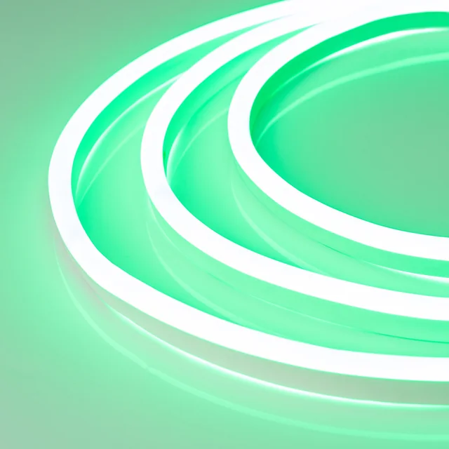 Гибкий неон ARL-NEON-1608GH-SIDE 24V Green (Arlight, 6 Вт/м, IP65), артикул 030878