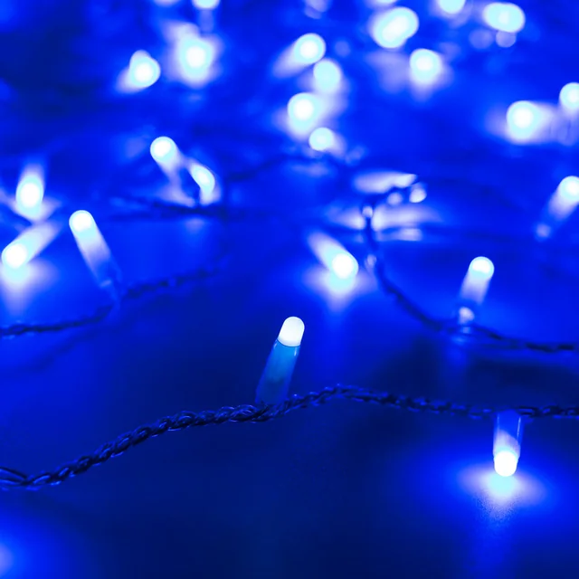 Светодиодная гирлянда ARD-STRING-CLASSIC-10000-BLUE-100LED-MILK-FLASH Blue (230V, 7W) (Ardecoled, IP65, 1 год), артикул 031199