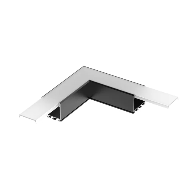 Угол PLS-LOCK-H25-L90 BLACK (с экраном MAT-L) (Arlight, Металл), артикул 031268