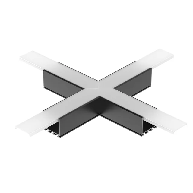 Крестовина PLS-LOCK-H25-Х90 BLACK (с экраном MAT-L) (Arlight, Металл), артикул 031269