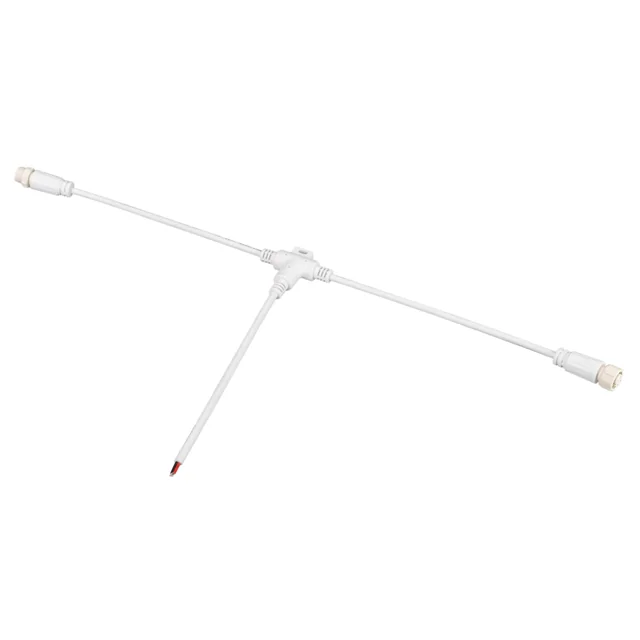 Коннектор питания ARL-MOONLIGHT-SPI/DMX-CON-POWER-T-MID-WIRE-WH (Arlight, IP67 Пластик, 3 года), артикул 031466