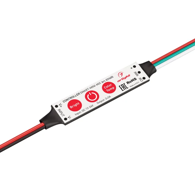 Контроллер SMART-MINI-MIX (12-24V, 2x2A) (Arlight, IP20 Пластик, 5 лет), артикул 031605