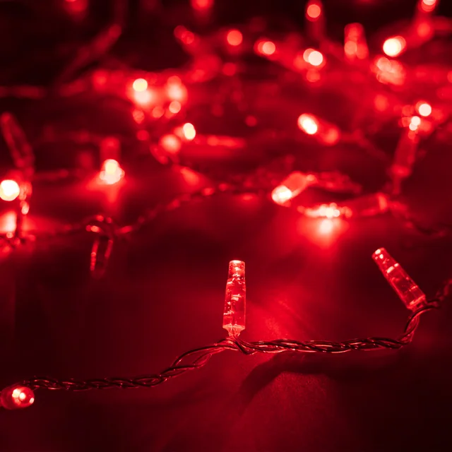 Светодиодная гирлянда ARD-STRING-CLASSIC-1000-CLEAR-100LED-PULSE Red (230V, 7W) (Ardecoled, IP65, 1 год), артикул 031639