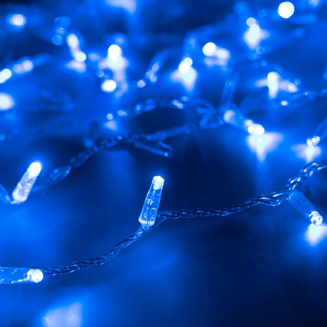 Светодиодная гирлянда ARD-STRING-CLASSIC-1000-CLEAR-100LED-PULSE Blue (230V, 7W) (Ardecoled, IP65, 1 год), артикул 031641