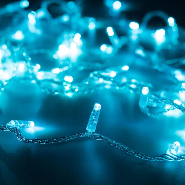 Светодиодная гирлянда ARD-STRING-CLASSIC-1000-CLEAR-100LED-PULSE Azure (230V, 7W) (Ardecoled, IP65, 1 год), артикул 031644