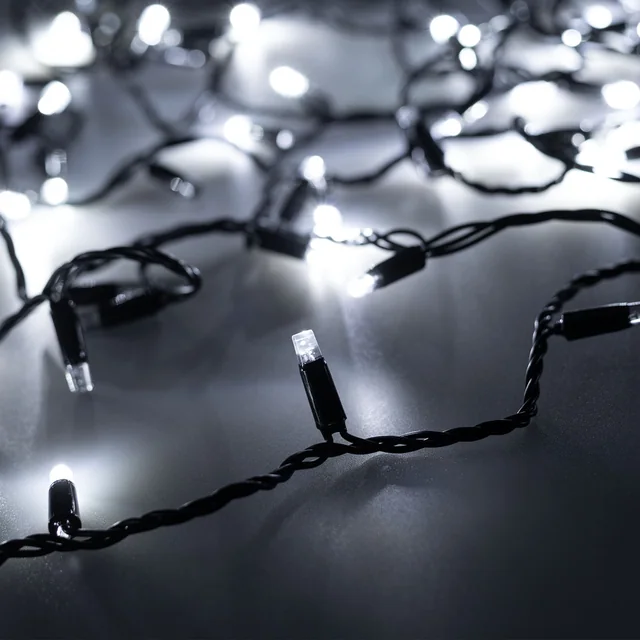 Светодиодная гирлянда ARD-STRING-CLASSIC-1000-BLACK-100LED-PULSE White (230V, 7W) (Ardecoled, IP65, 1 год), артикул 031651