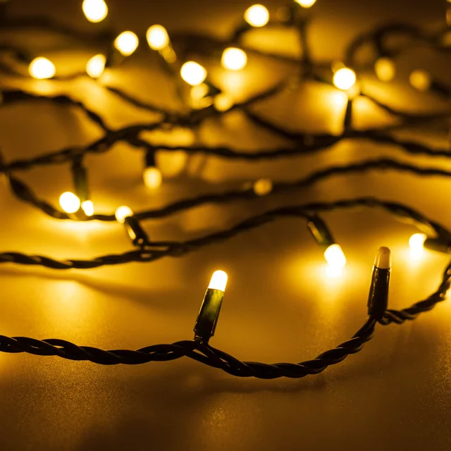 Светодиодная гирлянда ARD-STRING-PRO-1000-GREEN-100LED-MILK-PULSE Warm (230V, 7W) (Ardecoled, IP65, 2 года), артикул 031662