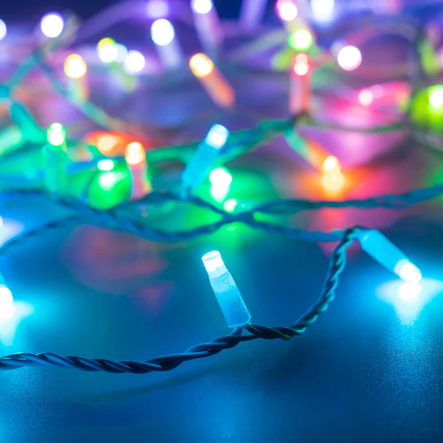 Светодиодная гирлянда ARD-STRING-CLASSIC-10000-WHITE-100LED-LIVE RGB-DMX (24V, 10W) (Ardecoled, IP65, 1 год), артикул 031744