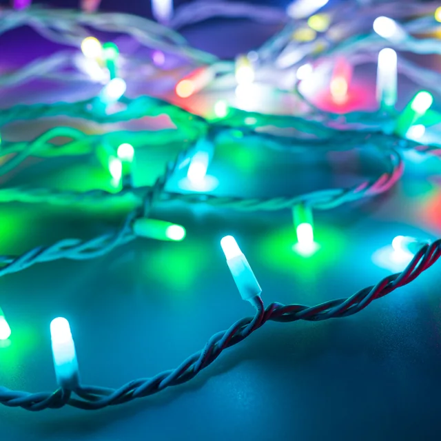 Светодиодная гирлянда ARD-STRING-PRO-10000-WHITE-100LED-MILK-LIVE RGB-DMX (24V, 10W) (Ardecoled, IP65, 2 года), артикул 031756
