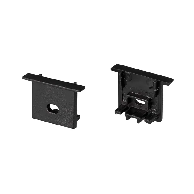 Заглушка SL-COMFORT-1716-F BLACK c отверстием (Arlight, Пластик), артикул 031775