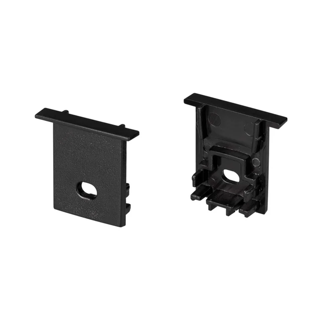 Заглушка SL-COMFORT-1722-F BLACK c отверстием (Arlight, Пластик), артикул 031778