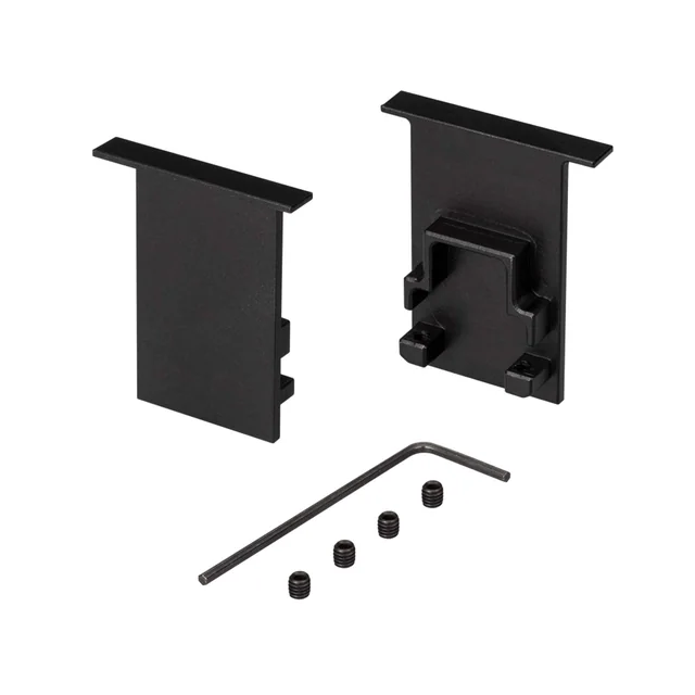 Заглушка SL-COMFORT-2542-F BLACK глухая (Arlight, Металл), артикул 031782