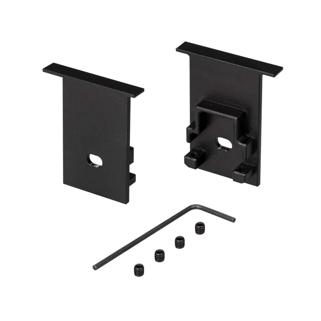 Заглушка SL-COMFORT-2542-F BLACK c отверстием (Arlight, Металл), артикул 031783