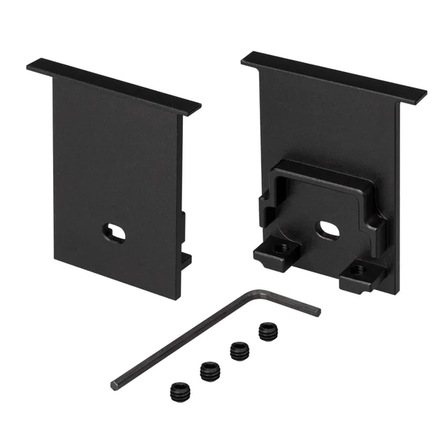 Заглушка SL-COMFORT-3551-F BLACK c отверстием (Arlight, Металл), артикул 031786