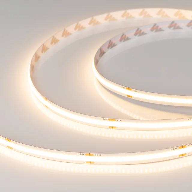 Лента COB-X378-8mm 24V Warm2700 (11 W/m, IP20, 5m) (Arlight, -), артикул 031859(3)